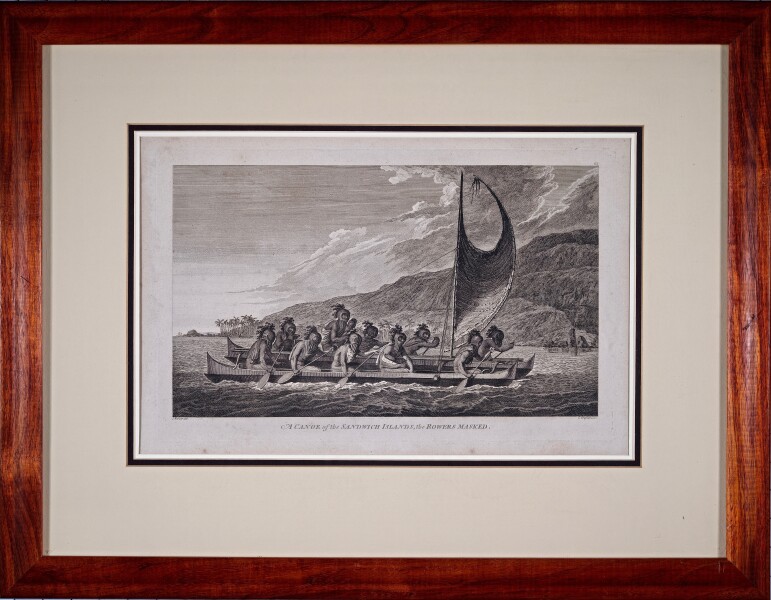 Hawaiian Rowers Masked with Priest 1784