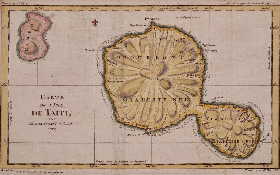Carte de Isle de Tahiti