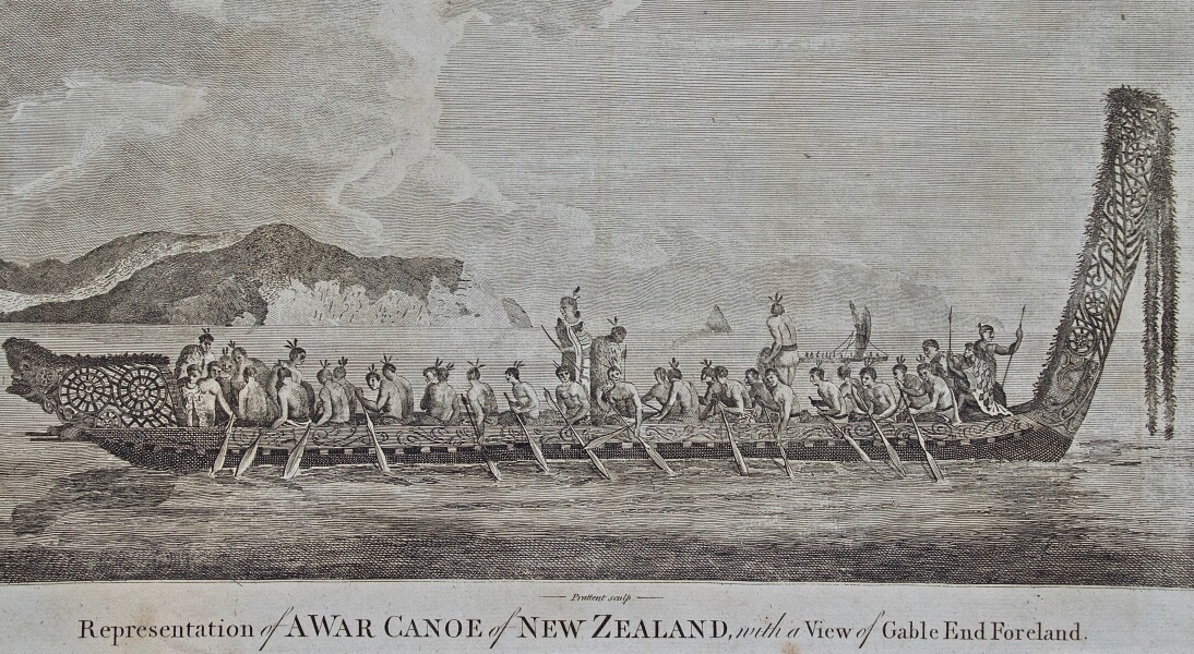A War Canoe of New Zealand