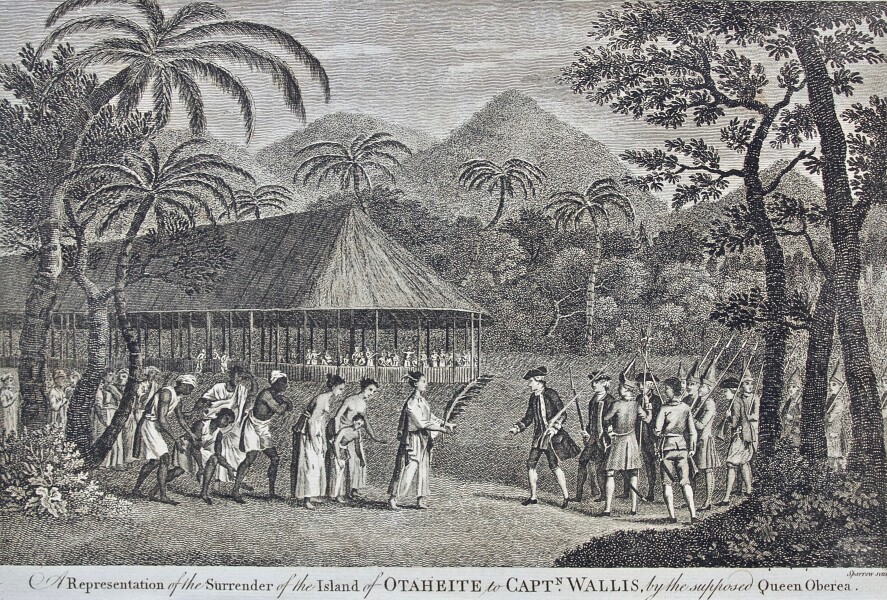 Surrender of the Island of Otaheite to Captain Wallis
