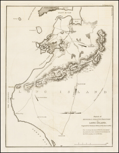 Battle of Brooklyn - General Grants Position