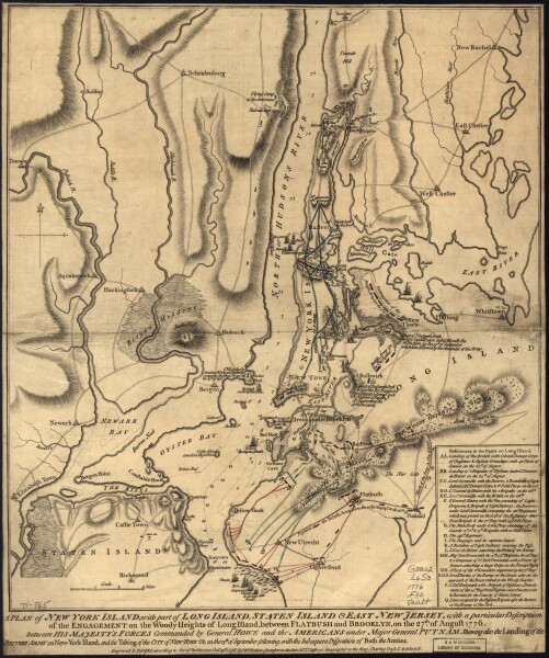 1776 New York Campaign Map
