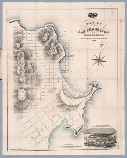 E50 - 1850 Map San Francisco  with Apollo Store Ship