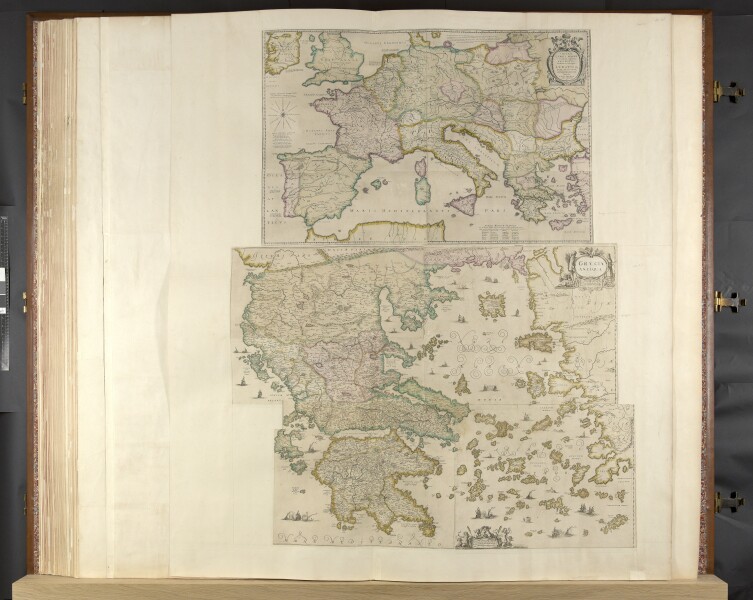 Imperii Caroli Magni with Graecia Antiqua - 1660 - Joan Blaeu - Klencke Atlas - 044