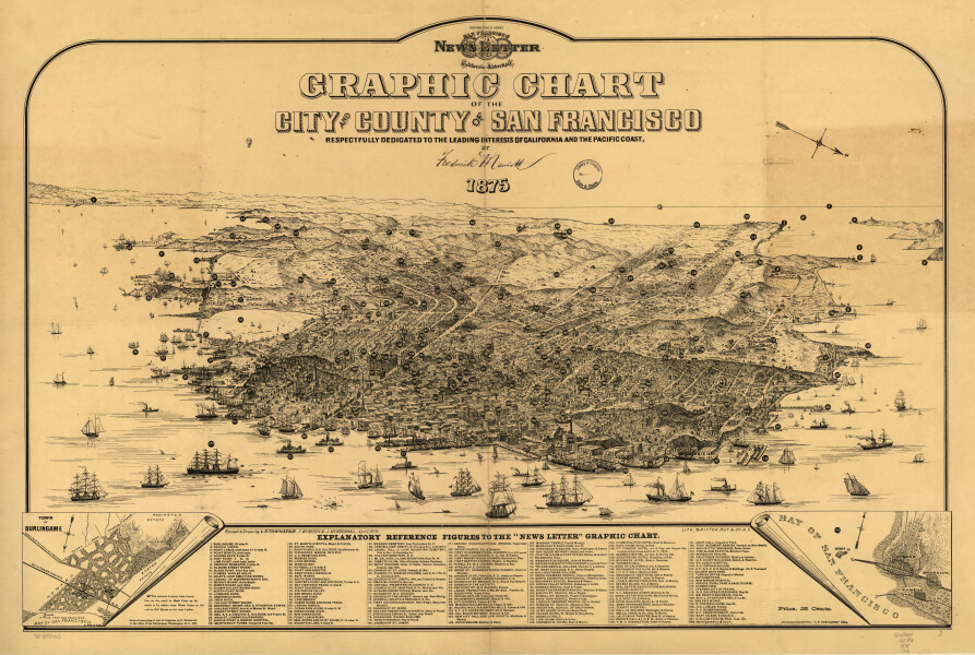 E65 - Graphic Chart of the City and County of San Francisco - 1875