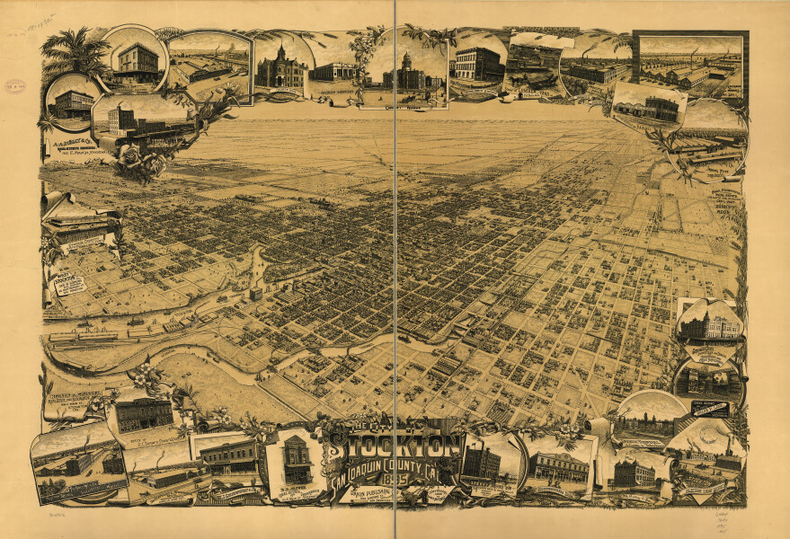 E65 - The City of Stockton San Joaquin County California - 1895