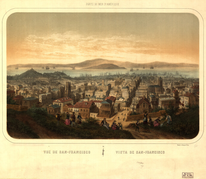 E65 - Vue de San-Francisco Vista de San-Francisco - 1860