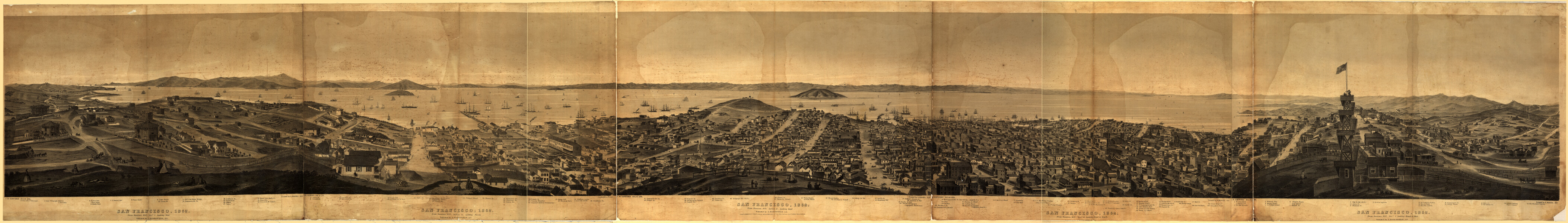 E65 - San Francisco from Russian Hill - Charles Gifford - 1862
