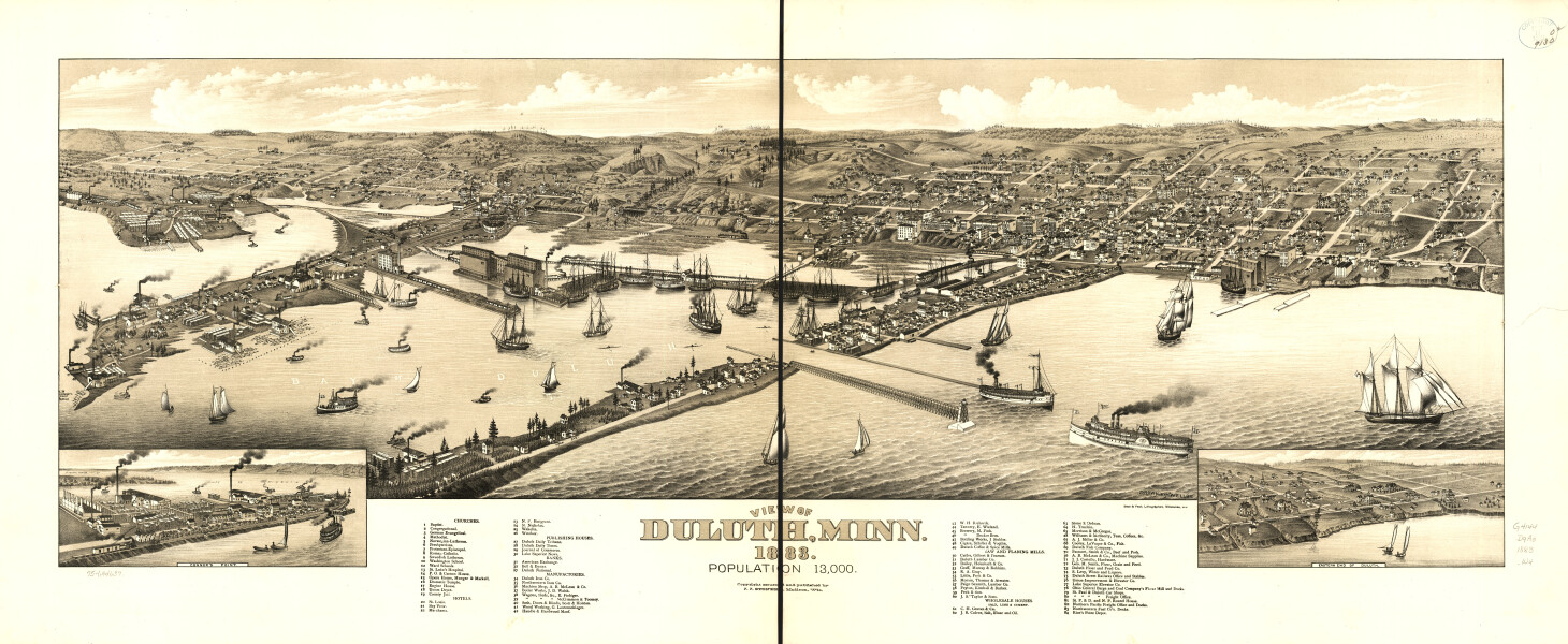 E66 - View of Duluth Minnesota - 1883