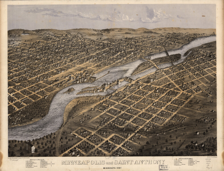 E66 - Minneapolis and Saint Anthony Minnesota - Albert Ruger - 1867
