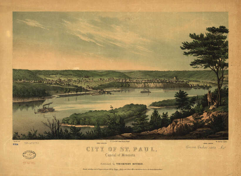 E66 - City of St Paul Capital of Minnesota - 1853