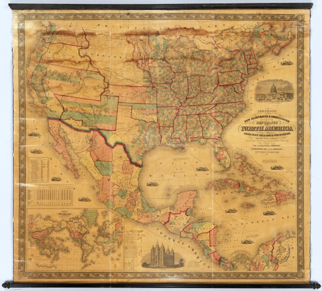 E73 - Republics Of North America - AJ Johnson - 1859