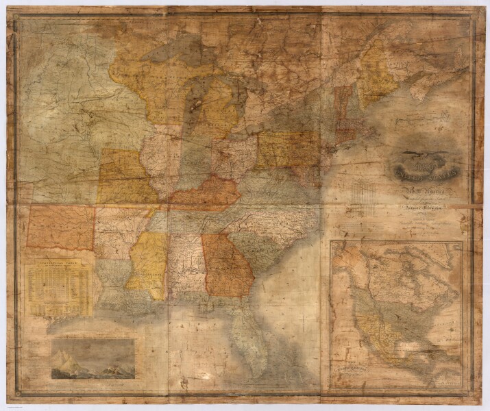 E73 - Map Of The United States - Anthony Finley - 1833