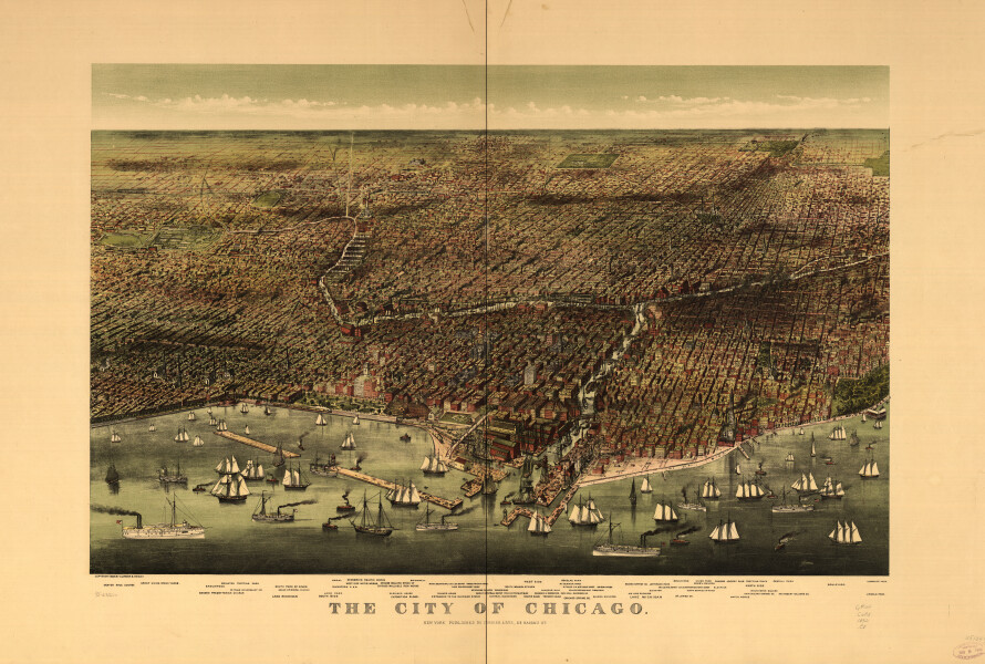 E74 - The City of Chicago - Currier and Ives - 1892