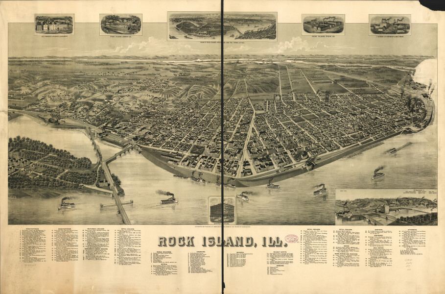 E74 - Rock Island Illinois  - H Wellge - 1889