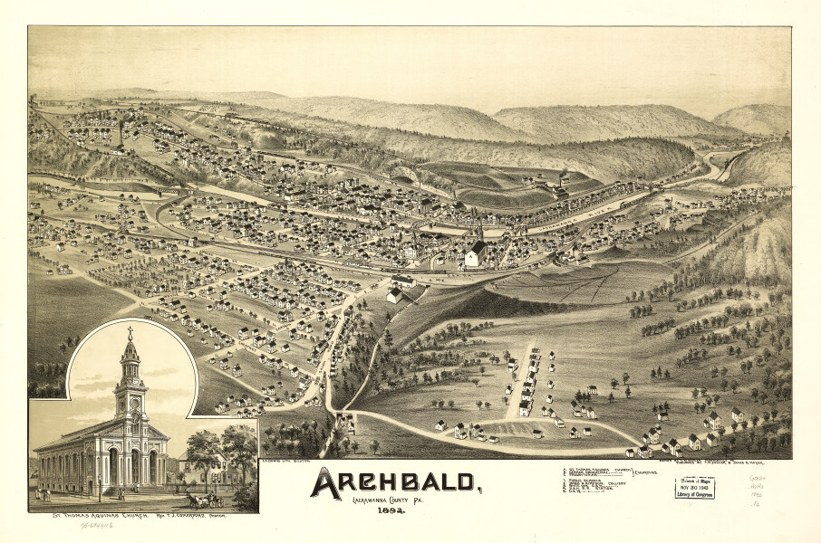 E80 - Archbald Lackawanna County Pa - 1892