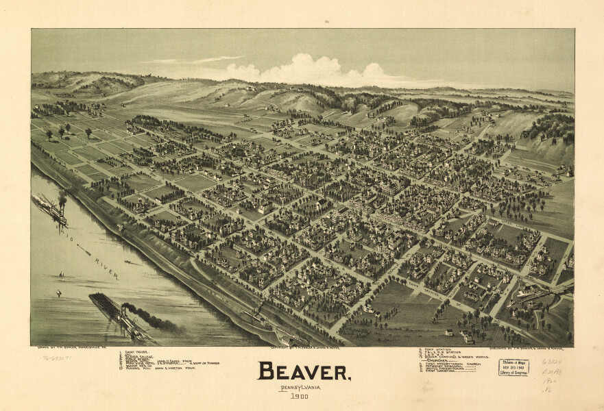 E80 - Beaver Pennsylvania - 1900