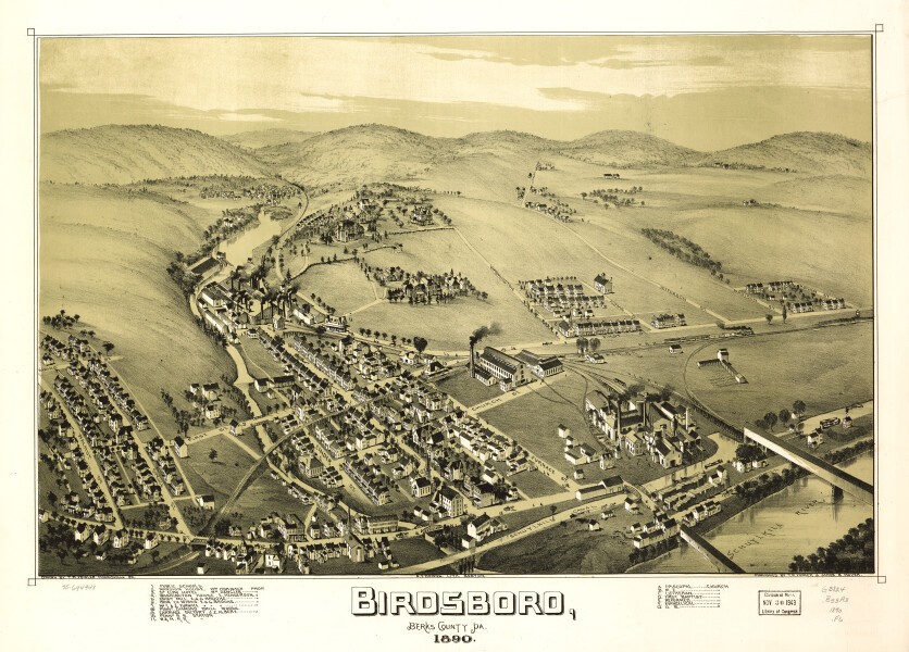 E80 - Birdsboro Berks County Pa - 1890