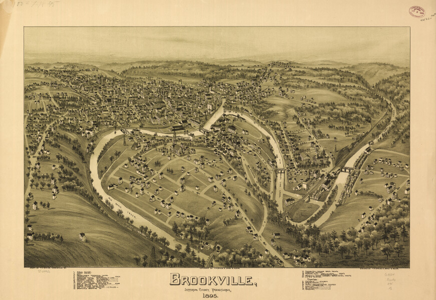 E80 - Brookville Jefferson County Pennsylvania - 1895