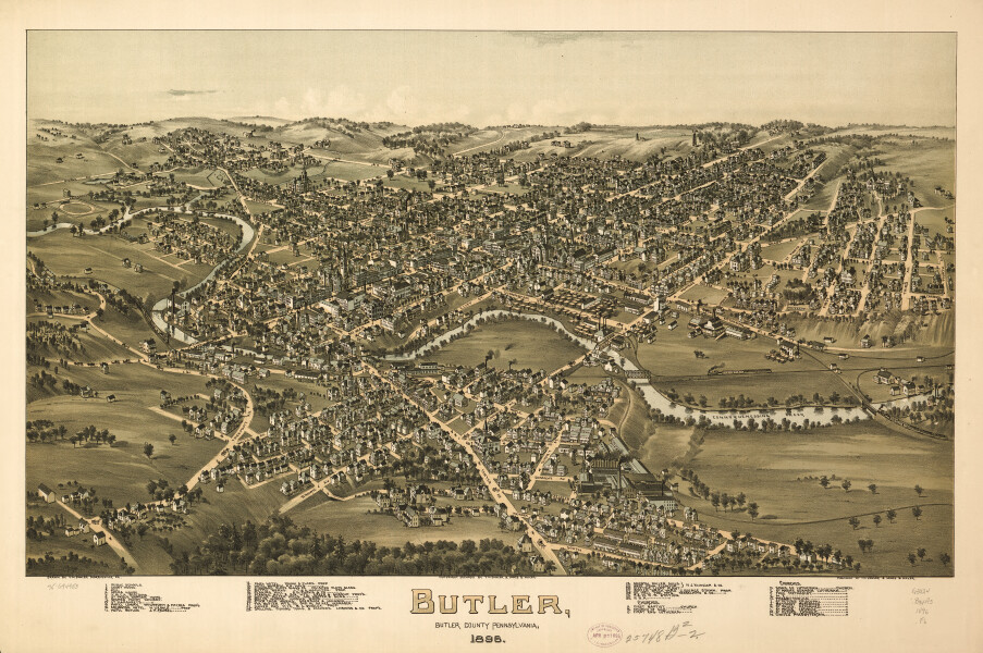 E80 - Butler Butler County Pennsylvania - 1896