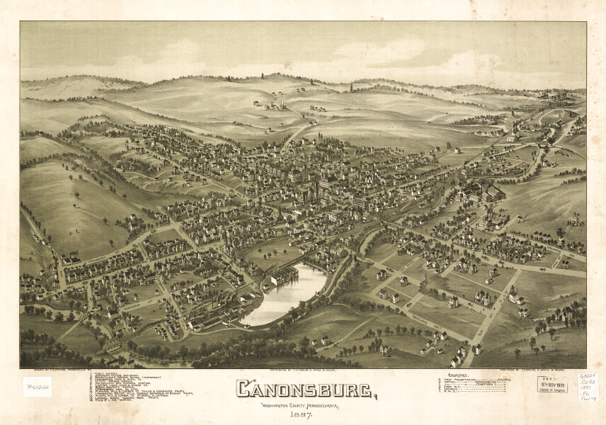 E80 - Canonsburg Washington County Pennsylvania - 1897