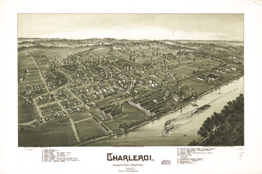 E80 - Charleroi Washington County Pennsylvania - 1897