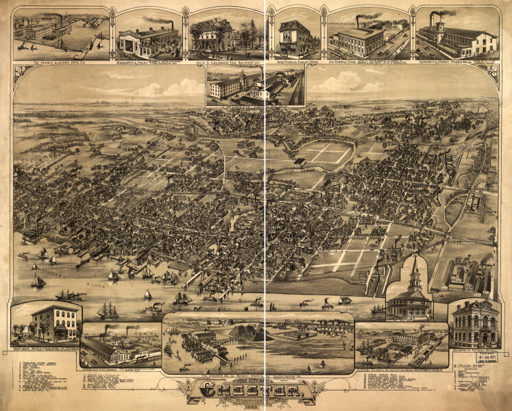 E80 - The city of Chester Pennsylvania - 1885