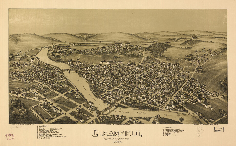 E80 - Clearfield Clearfield County Pennsylvania - 1895