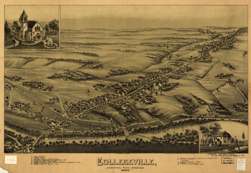 E80 - Collegeville Montgomery County Pennsylvania - 1894