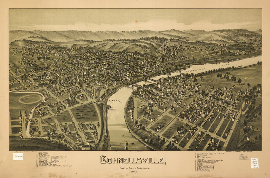 E80 - Connellsville Fayette County Pennsylvania - 1897