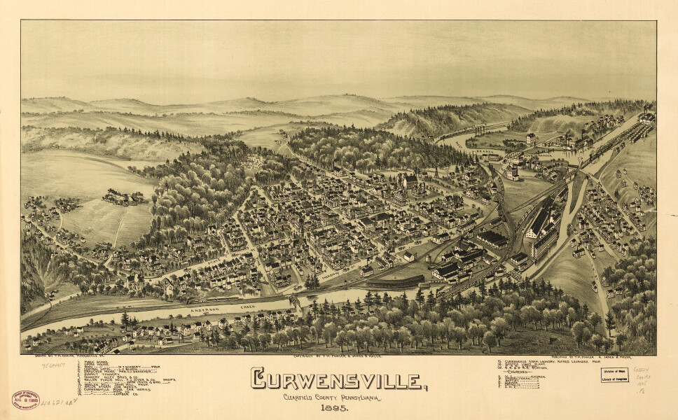 E80 - Curwensville Clearfield County Pennsylvania - 1895