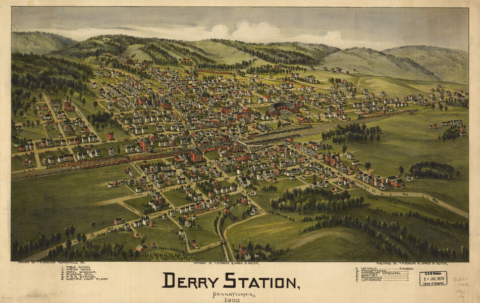 E80 - Derry Station Pennsylvania - 1900