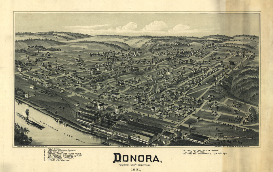 E80 - Donora Washington County Pennsylvania - 1901