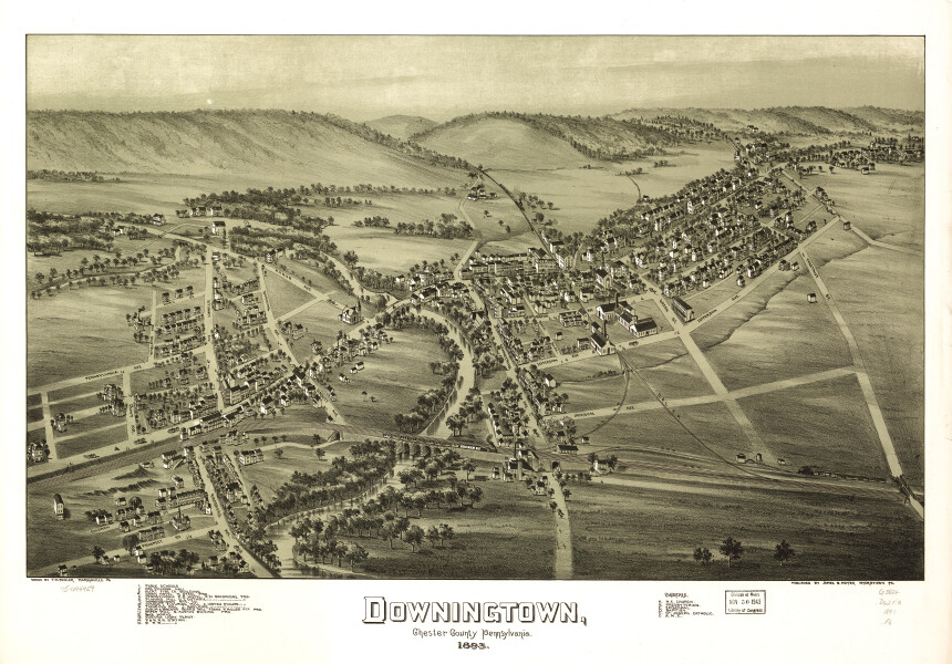 E80 - Downingtown Chester County Pennsylvania - 1893