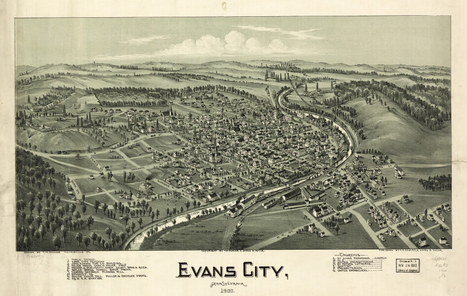 E80 - Evans City Pennsylvania - 1900