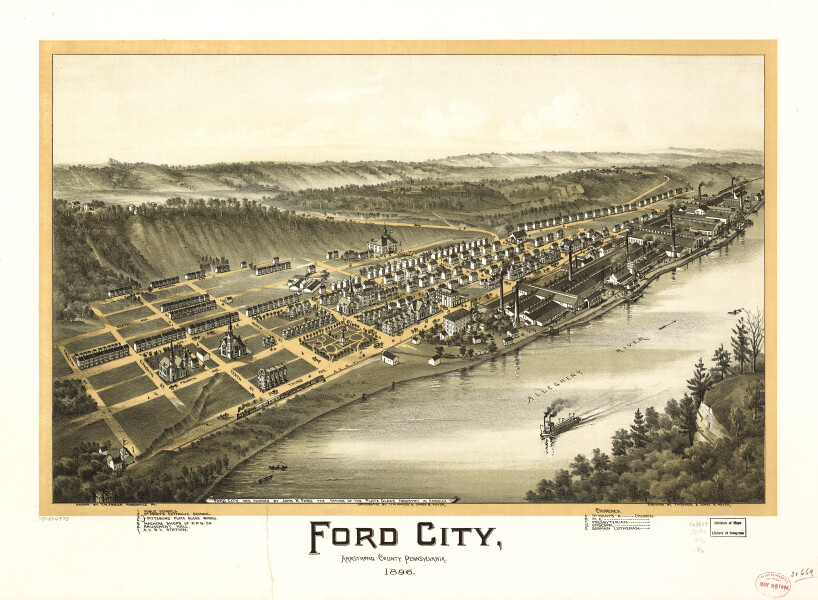 E80 - Ford City Armstrong County Pennsylvania - 1896