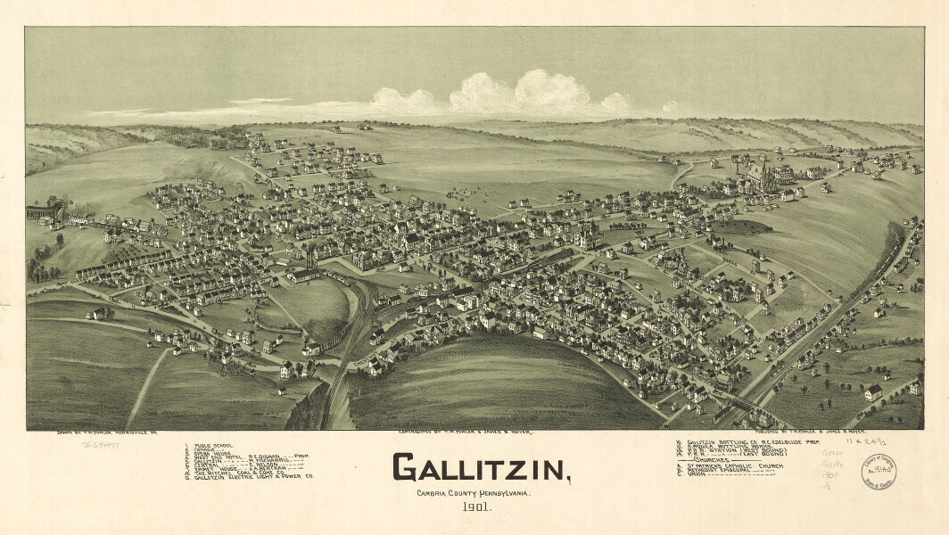 E80 - Gallitzin Cambria County Pennsylvania - 1901