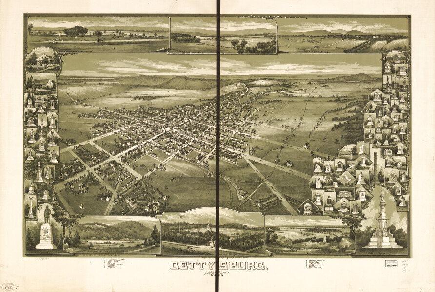 E80 - Gettysburg Pennsylvania - 1888