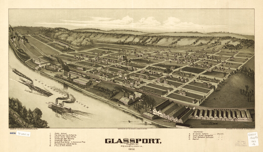 E80 - Glassport Allegheny Co Pennsylvania - 1902