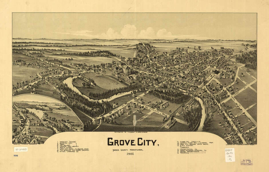 E80 - Grove City Mercer County Pennsylvania - 1901