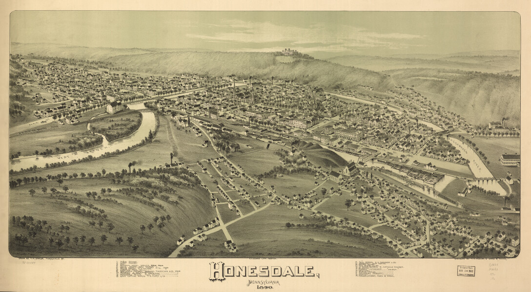 E80 - Honesdale Pennsylvania - 1890