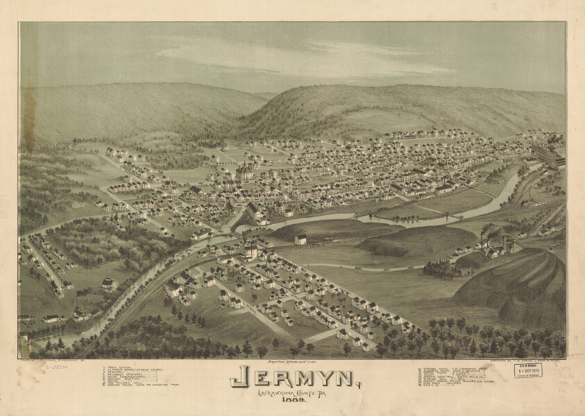 E80 - Jermyn Lackawanna County Pennsylvania - 1889