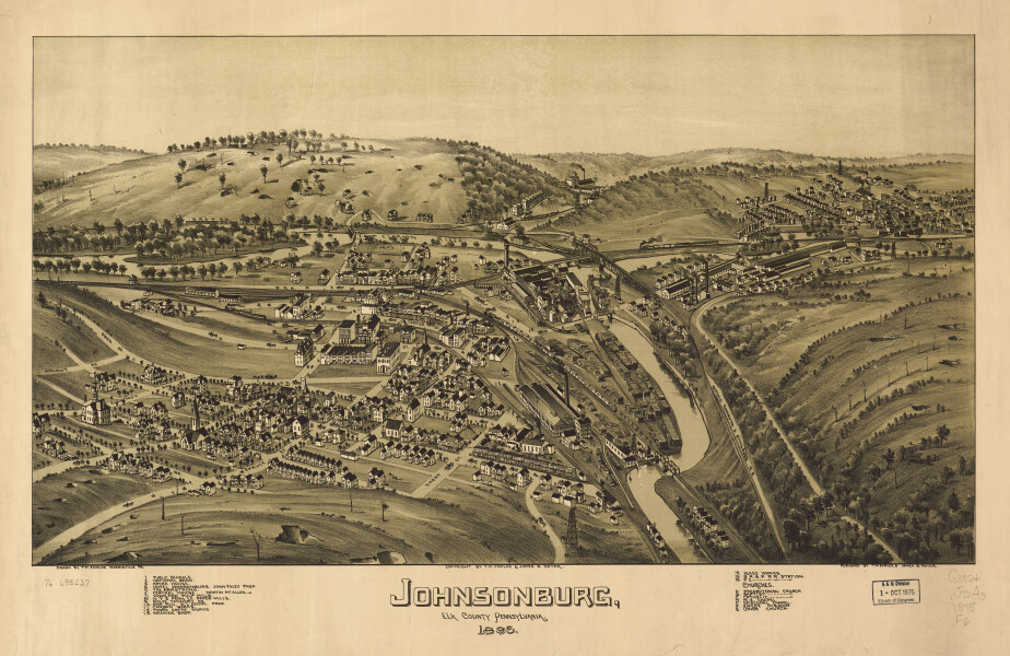 E80 - Johnsonburg Elk County Pennsylvania - 1895