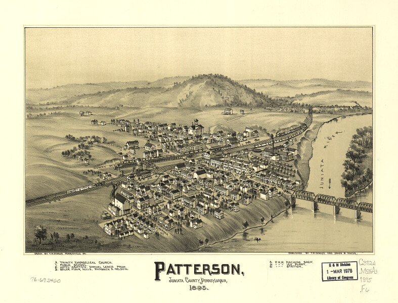 E80 - Patterson Juniata County Pennsylvania - 1895