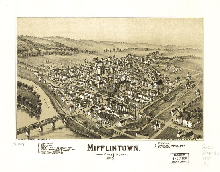 E80 - Mifflintown Juniata County Pennsylvania - 1895