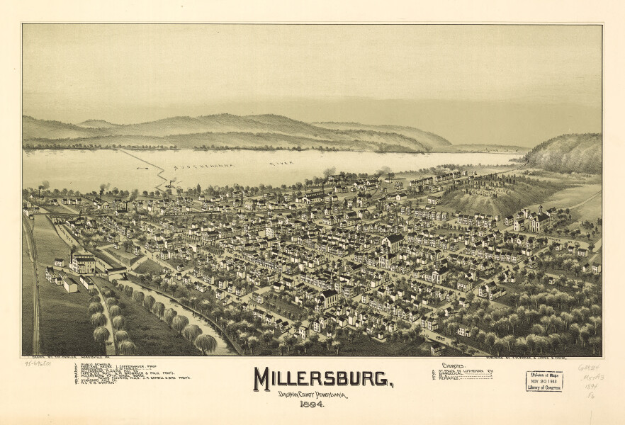 E80 - Millersburg Dauphin County Pennsylvania - 1894