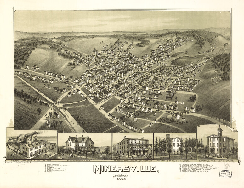 E80 - Minersville Pennsylvania - 1889