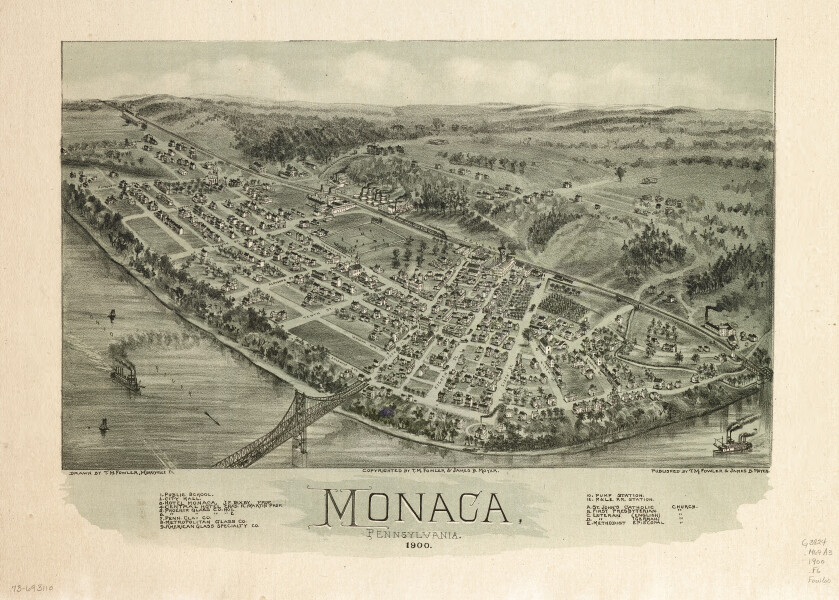 E80 - Monaca Pennsylvania - 1900