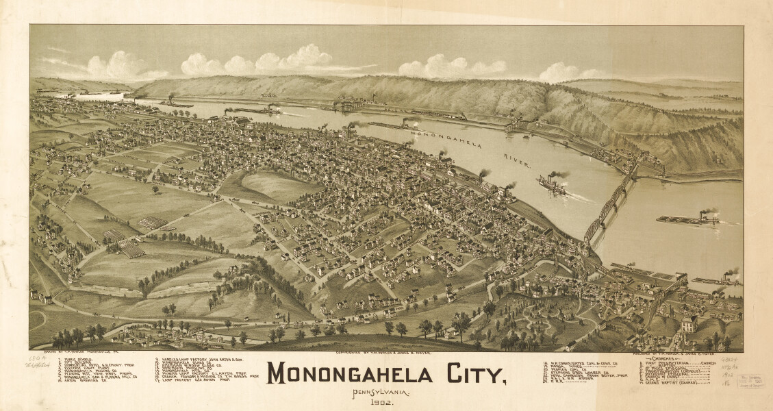 E80 - Monongahela City Pennsylvania - 1902