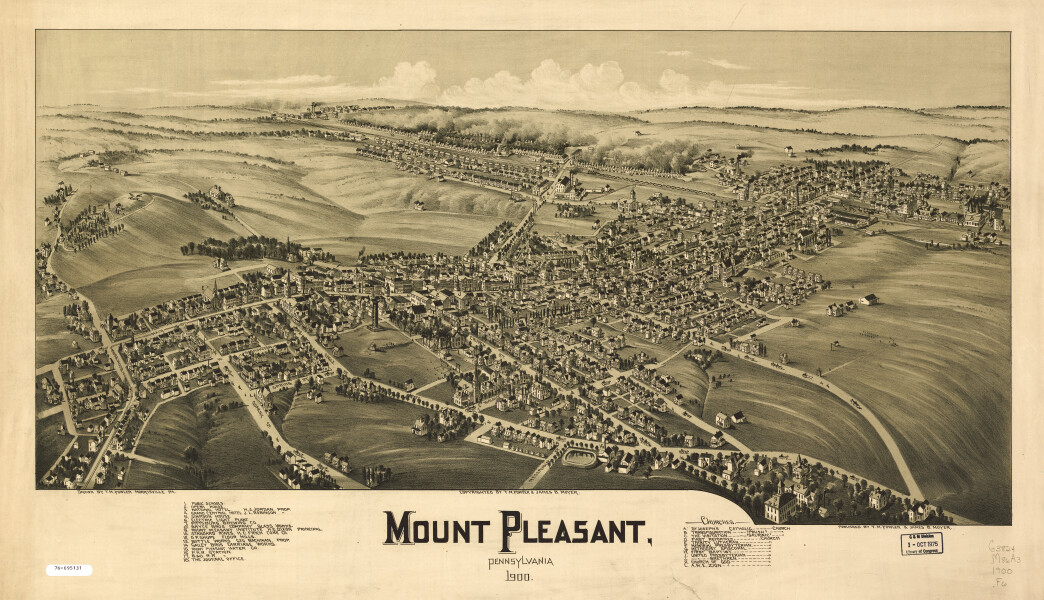 E80 - Mount Pleasant Pennsylvania - 1900